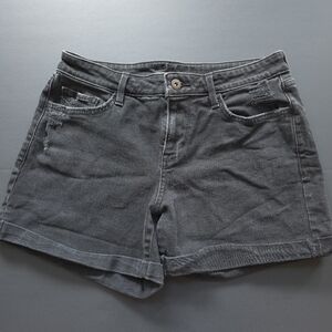 Arizona Jean Co. Black Distressed High Waisted Denim Shorts - Size 9